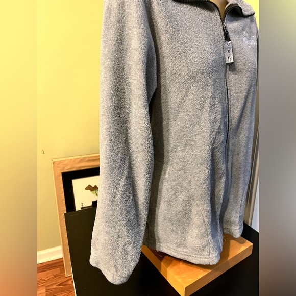 Light gray Memphis fleece jackets w/pockets - Adult L - Picture 4 of 15